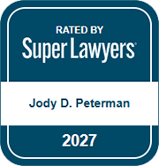 Rated By Super Lawyers | Jody D. Peterman | 2027